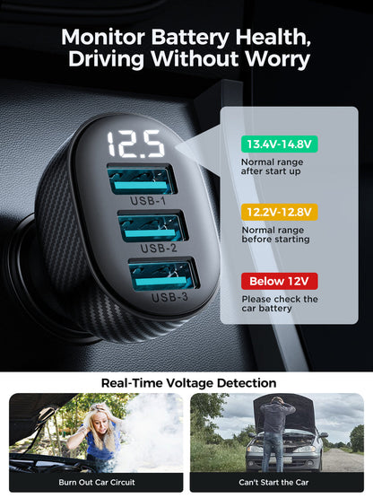 CHARGEUR AUTO JOYROOM 3 SORTIE CCD03