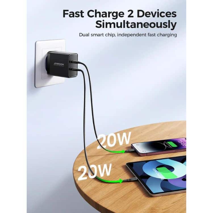 BOITE CHARGEUR JOYROOM 40W 2 SORTIE TCF09EU