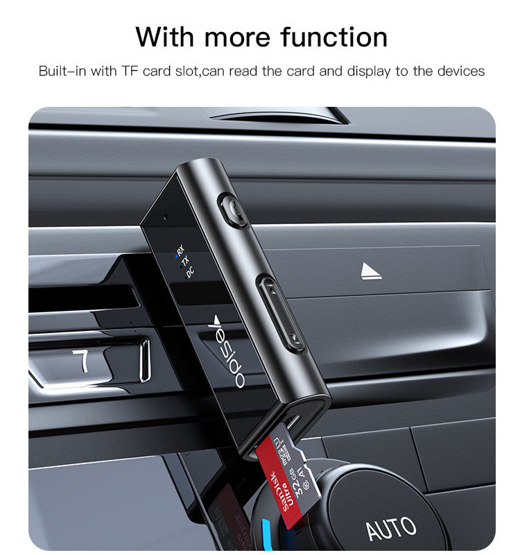 Yesido YAU41 Bluetooth 5.1 Audio Transmitter & Receiver — AUX Adapter