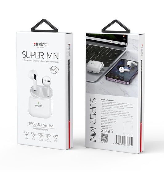 Yesido TWS17 Super Mini True Wireless Earbuds — Bluetooth 5.1