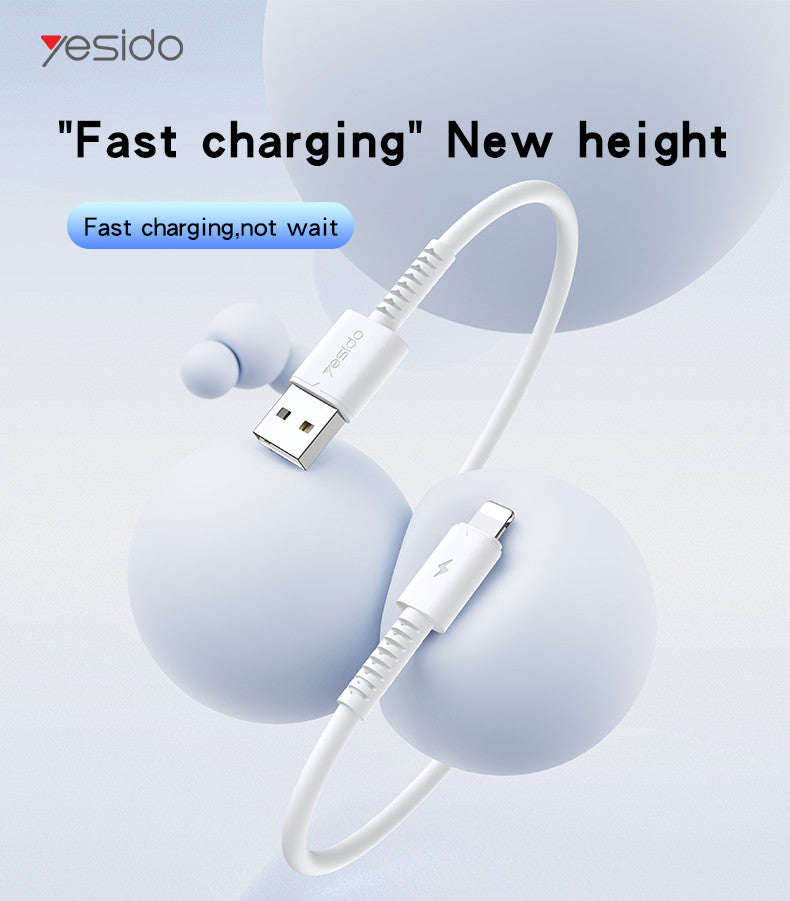 Yesido CA120M Fast Charging Cable — USB-A to Lightning 2A
