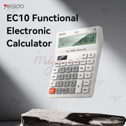 Yesido EC10 Functional Electronic Desk Calculator — 12 Digit LCD