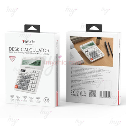 Yesido EC10 Functional Electronic Desk Calculator — 12 Digit LCD