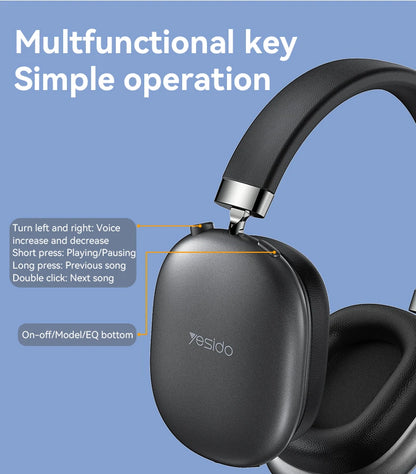 Yesido EP05 HiFi Wireless Headset — Bluetooth 5.2 Over-Ear