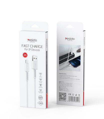 Yesido CA120 Fast Charging Cable — USB-A to Lightning 2A
