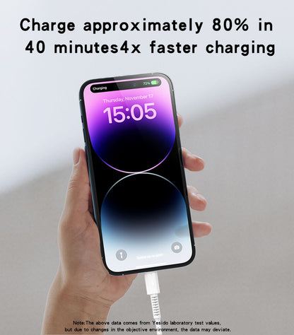 Yesido CA120 Fast Charging Cable — USB-A to Lightning 2A