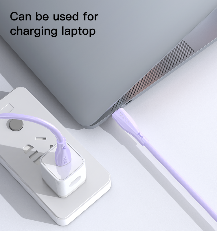 Yesido CA152 Silicone PD 60W USB-C to USB-C Fast Charging Cable
