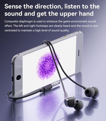 Yesido YH53 3.5mm Wired In-Ear Earphones — HD Mic, Composite Diaphragm & 3-Button Remote