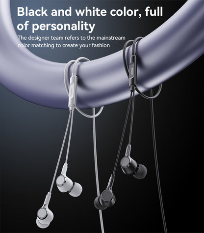 Yesido YH53 3.5mm Wired In-Ear Earphones — HD Mic, Composite Diaphragm & 3-Button Remote