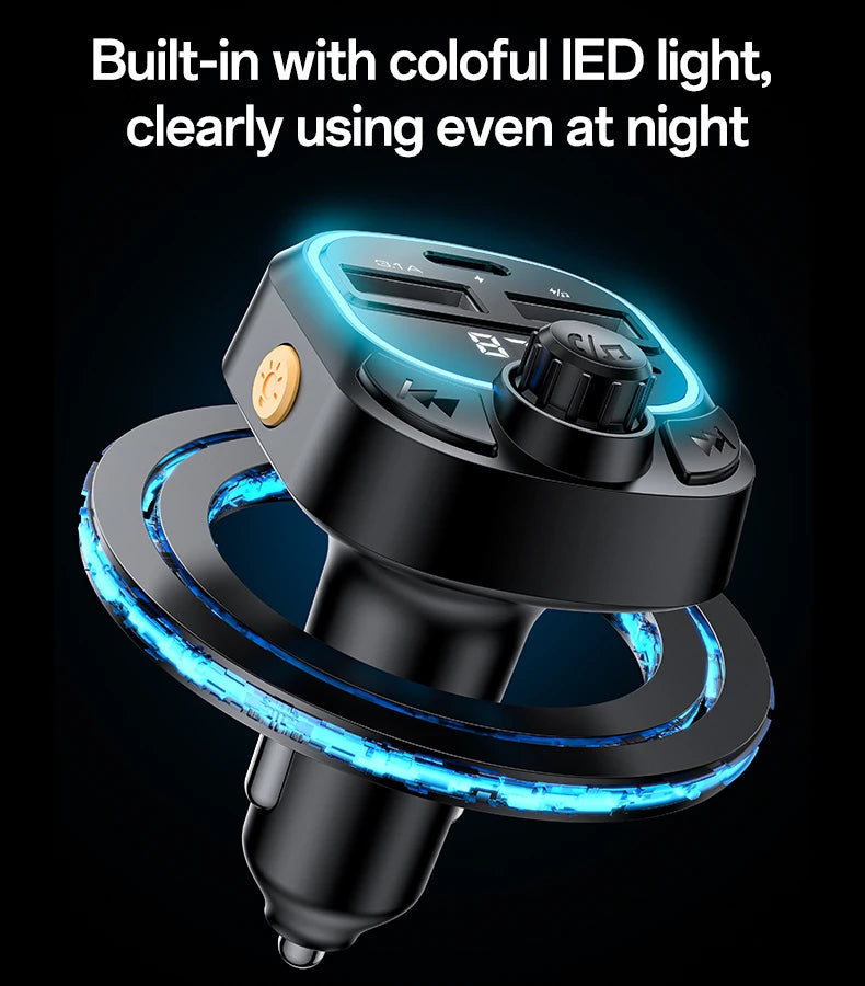 Yesido Y70 Bluetooth 5.3 FM Transmitter Car Charger