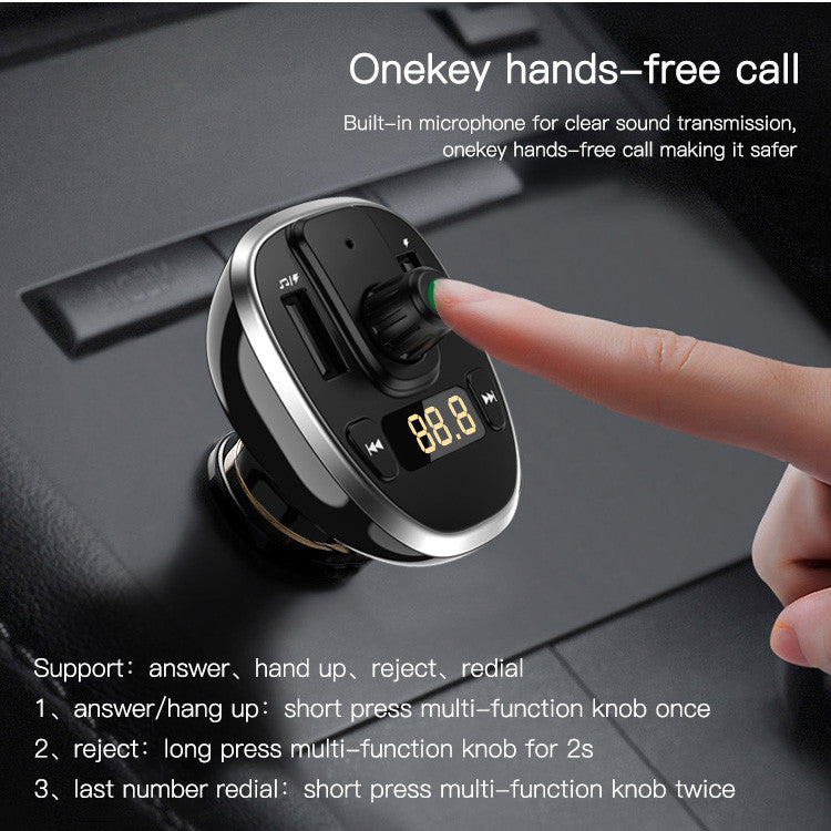 Yesido Y39 Bluetooth 5.0 FM Transmitter Car Charger