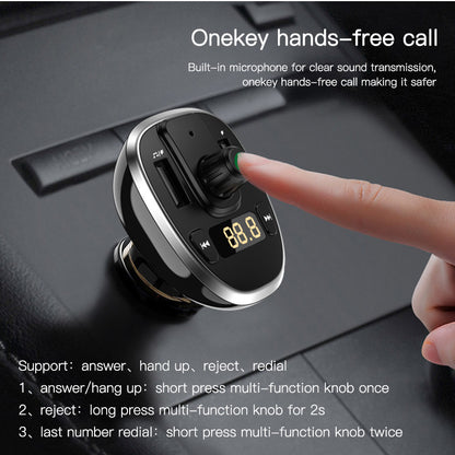 Yesido Y39 Bluetooth 5.0 FM Transmitter Car Charger