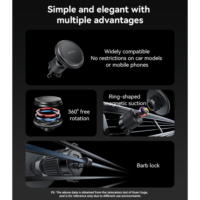 Yesido Magnetic Car Air Vent Phone Holder