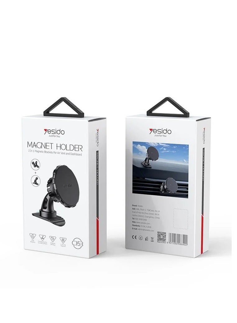 Yesido C153 2-in-1 Magnetic Car Phone Holder