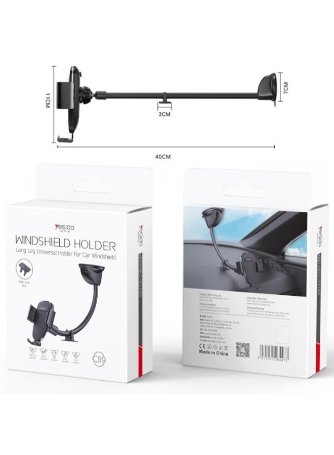 Yesido C119 Long Arm Windshield Car Phone Holder