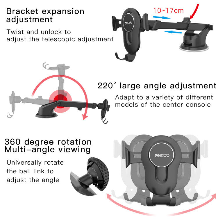Yesido C44 Gravity Car Phone Holder