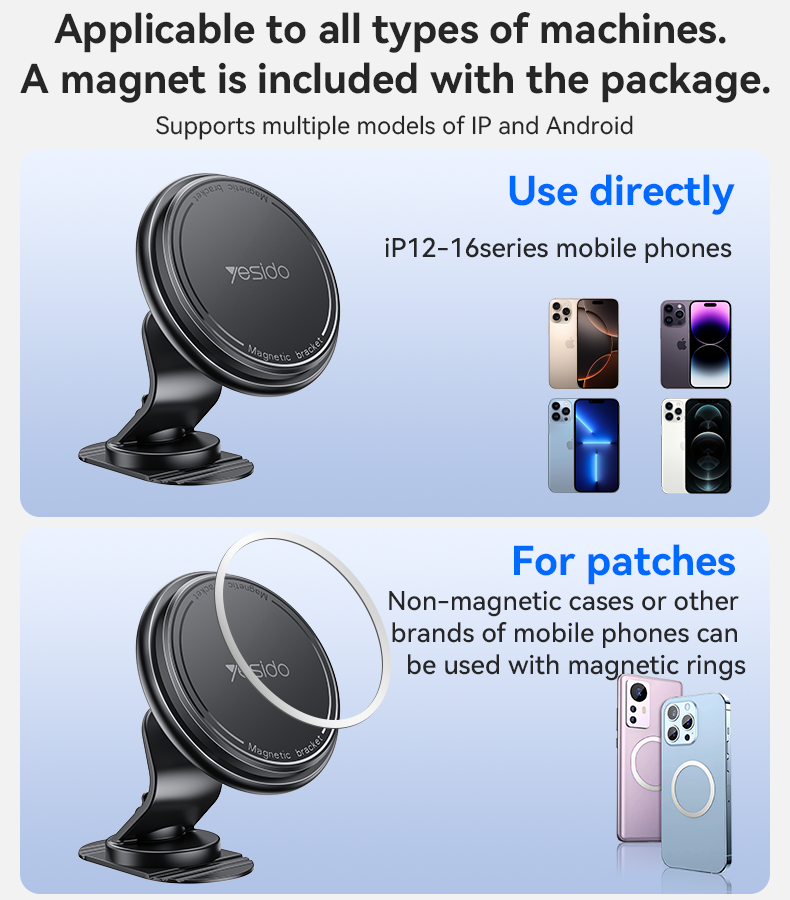Yesido C220 Dashboard Magnetic Car Phone Holder