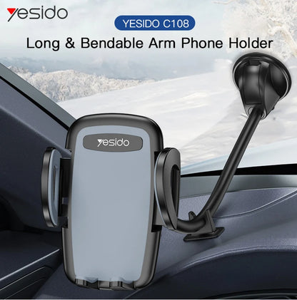 Yesido C108 Long & Bendable Arm Car Phone Holder