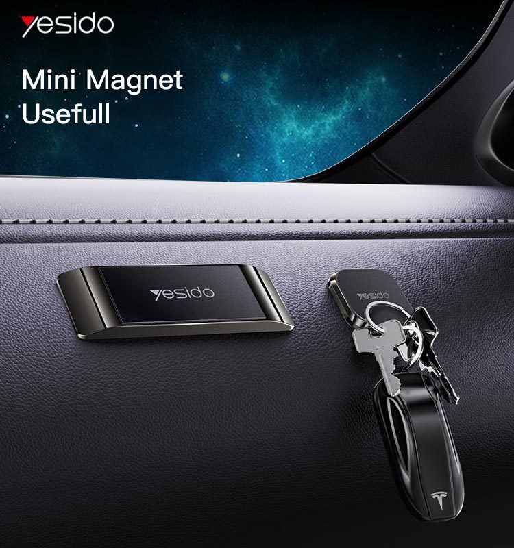 Yesido Mini Flat Magnetic Dashboard Car Phone Holder