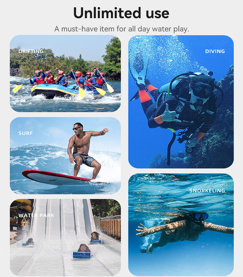 Yesido WB49 IPX8 Waterproof Phone Pouch with Lanyard — 20m Waterproof, 99% Transparent, Up to 7"