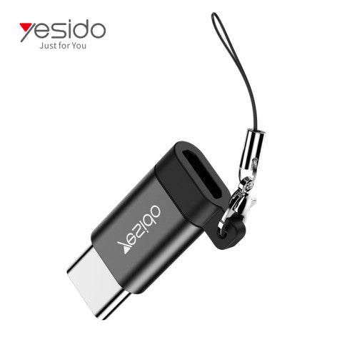 Yesido GS07 Micro OTG Adapter — USB 2.0 Super Fast Data Transmission, Plug & Play, Anti-Lost Lanyard