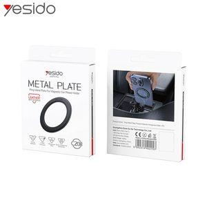 Yesido Metal Plate — Magnetic Metal Ring for MagSafe Car Phone Holder, Ultra-Thin, 3M Adhesive