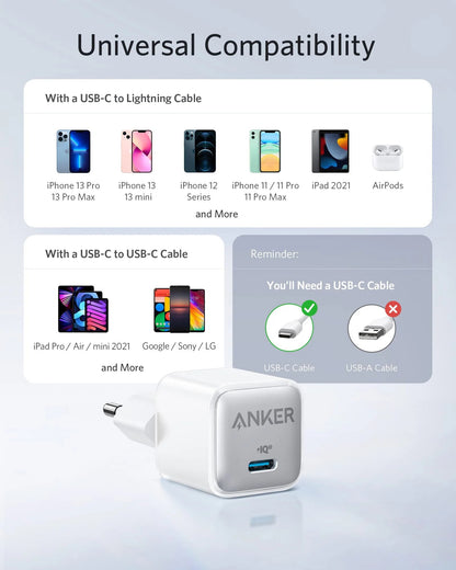Anker 511 Charger 20W Nano