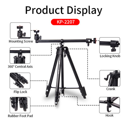 Jmary KP-2207 Tripod with Horizontal Extension Arm