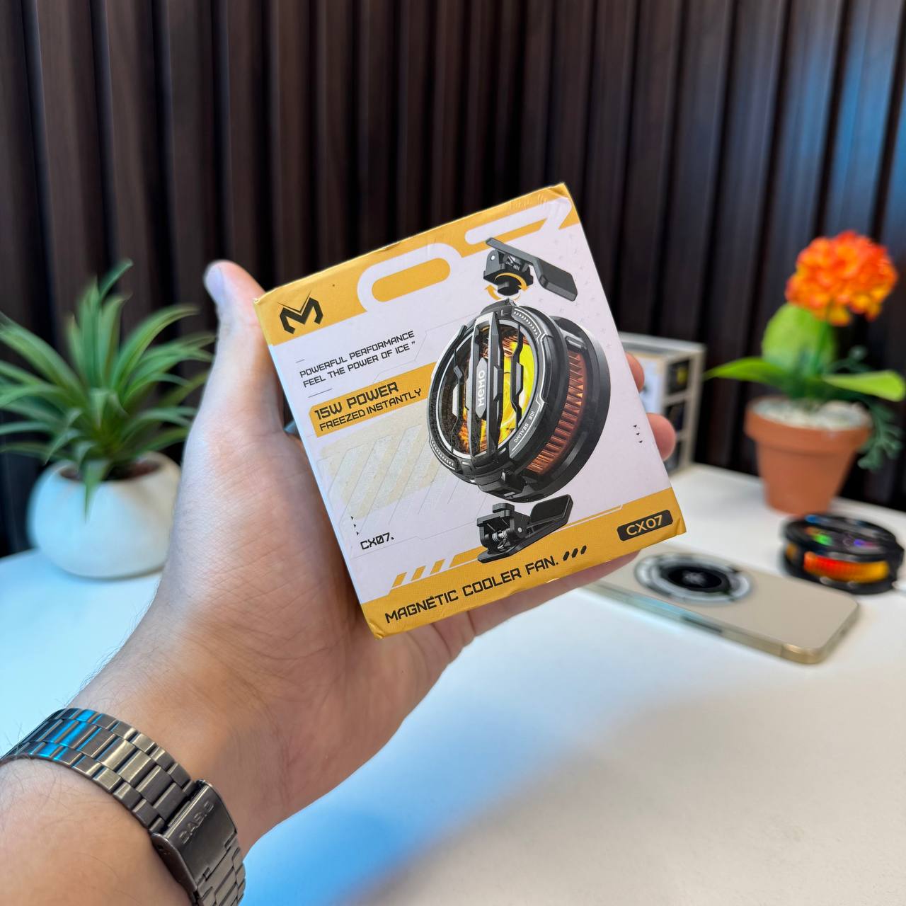 Memo CX07 Magnetic Phone Cooler Fan — 15W Gaming Cooler